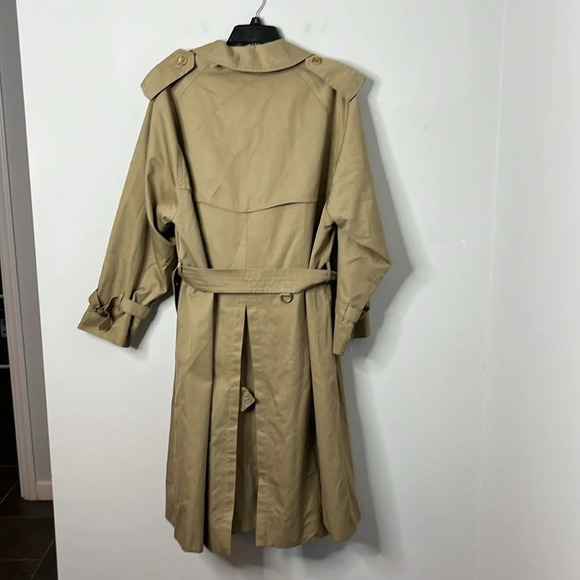 Burberry London Harrods Men’s Double Breasted Khaki Trench Coat - Picture 11 of 13